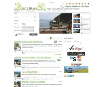 Costabravas.com(Hotels and Costa Brava Rentals Spain) Screenshot