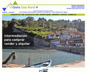 Costacasarural.com(Find your home on the coast of spain) Screenshot