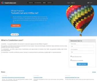 Costaction.com(CPA affiliate program for monetizing download traffic) Screenshot