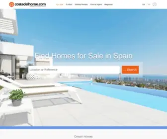 Costadelhome.com(Property for Sale in Spain) Screenshot