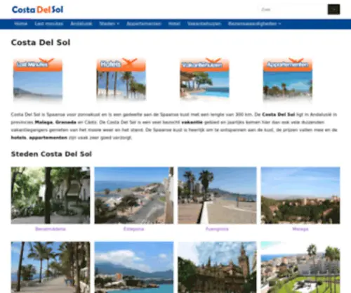 Costadelsol.nl(Costa Del Sol) Screenshot