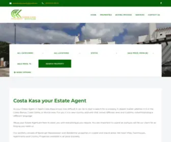 Costakasa.com(Estate agent) Screenshot