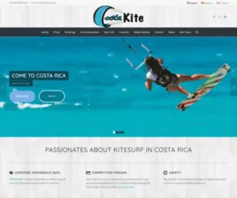 Costakite.com(Kiteboarding in Costa Rica) Screenshot