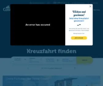 CostakreuzFahrten.de(Reisen, Urlaub & Ferien auf dem Kreuzfahrtschiff) Screenshot