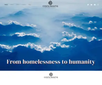 Costamantis.com(From Homelessness to Humanity) Screenshot