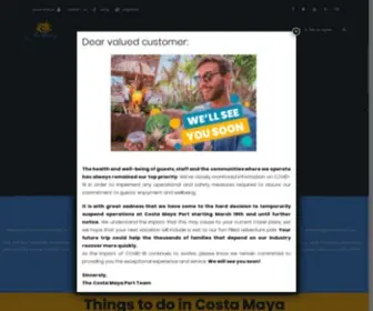 Costamaya.com(Costa Maya Mexico) Screenshot