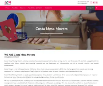 Costamesacamovers.com(Costa Mesa Movers) Screenshot