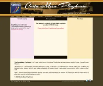 Costamesaplayhouse.com(The Costa Mesa Playhouse) Screenshot