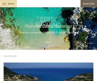 Costanavarino.com(Luxury Holidays in Greece) Screenshot