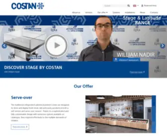 Costan.com(High quality commercial refrigeration) Screenshot