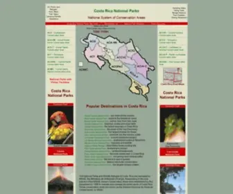 Costarica-Nationalparks.com(Costa Rica National Parks) Screenshot