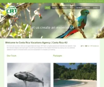 Costarica4U.com(Costa Rica Vacation Packages) Screenshot