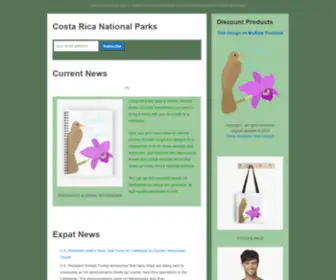 Costaricaa.com(System of Conservation Areas) Screenshot