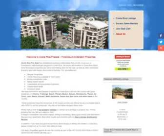 Costaricafiresale.com(Costa Rica Firesale and Foreclosure Properties) Screenshot