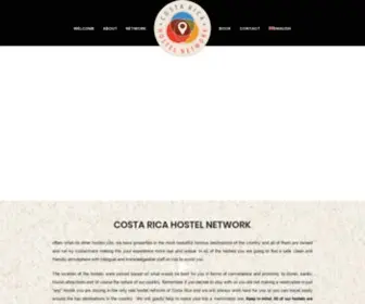 Costaricahostelnetwork.com(Costa Rica Hostel Network) Screenshot