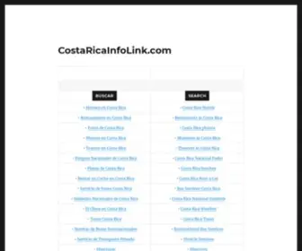 Costaricainfolink.com(Costa Rica Info Link) Screenshot