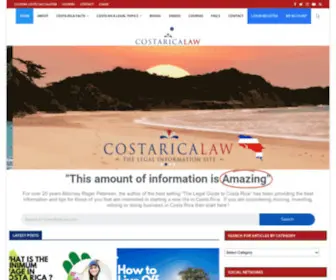 Costaricalaw.com(Using a Costa Rican company) Screenshot