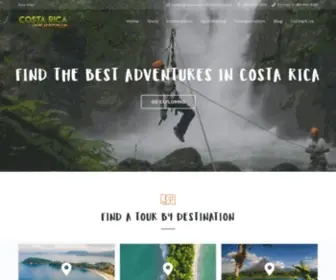 Costaricaonlineadventure.com(Adventure Tours Costa Rica) Screenshot