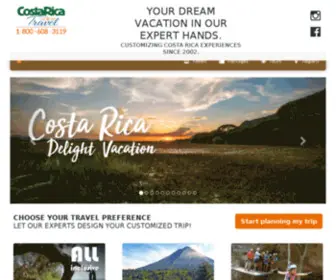 Costaricaonlinetravel.com(Costa Rica Vacation & Honeymoon Packages) Screenshot