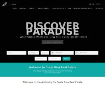 Costaricarealestate.com(Costa Rica Real Estate) Screenshot