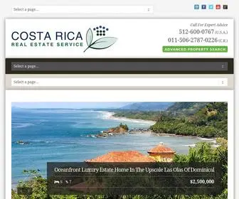 Costaricarealestateservice.com(Costa Rica Real Estate Service Dominical Properties) Screenshot