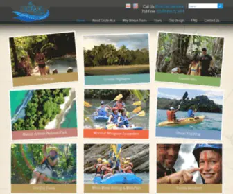 Costaricauniquetours.com(Unique Tours) Screenshot