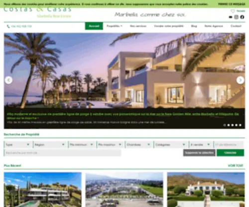 Costas-Casas.fr(Costas & Casas Marbella immobilier) Screenshot