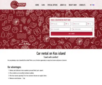 Costascars.com(Discover car rental options in Kos. Car hire in Kos) Screenshot
