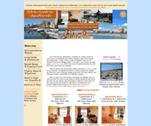 Costasolrental.com(Cabopino apartments for holiday rental) Screenshot