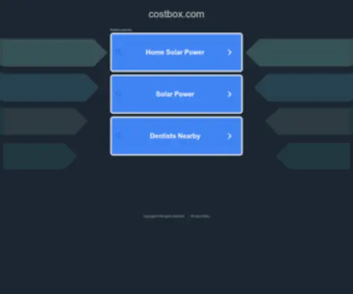 Costbox.com(Costbox) Screenshot