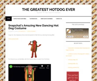 Costcohotdog.com(An ode to the Costco Hotdog) Screenshot