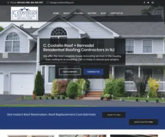 Costelloroofing.com(Roofing Contractors & Roof Repair Company in Atlantic City) Screenshot