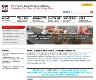 Costguard.com(Restaurant software) Screenshot