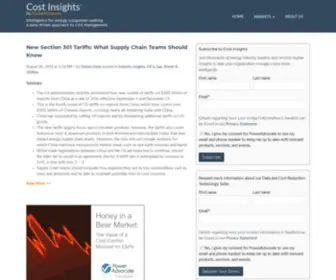 Costinsights.com(Cost Insights) Screenshot