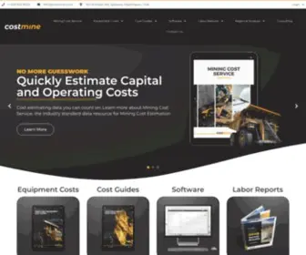 Costmine.com(Industry Standard for Mining Cost Estimating) Screenshot