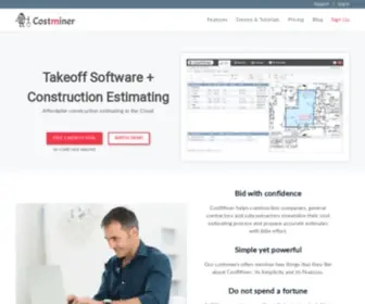 Costminer.com(Online Construction Estimating Software) Screenshot