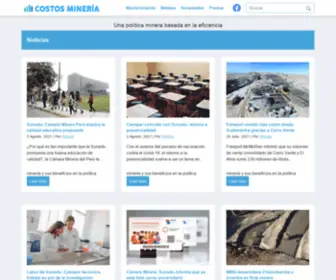 Costosmineria.com(Costos Mineria) Screenshot