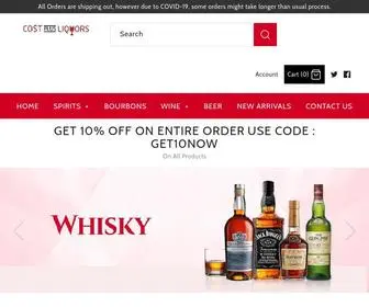 Costplusliquors.com(Buy Liquor Online Store) Screenshot