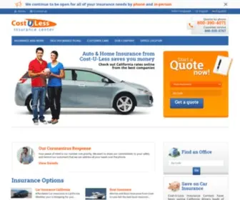 Costulessdirect.com(California Car Insurance) Screenshot