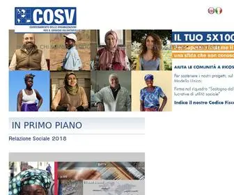 Cosv.org(Coordinamento delle Organizzazioni per il Servizio Volontario) Screenshot