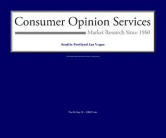 Cosvc.com(Consumer Opinion Services focus groups data collection) Screenshot