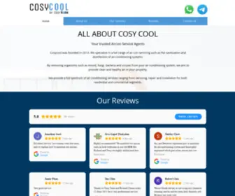 Cosycool.com.sg(Cosycool Aircon) Screenshot