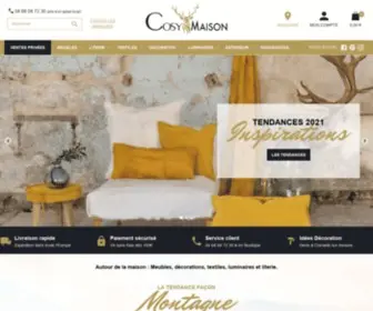 Cosymaison.com(Boutique Déco Chalet et Mobilier de Montagne) Screenshot