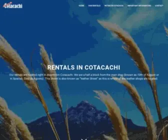 Cotacachirentals.com(Living in Cotacachi) Screenshot