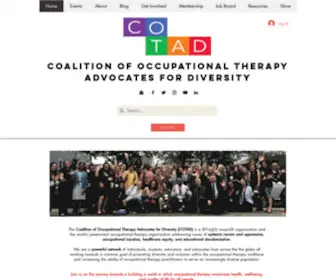 Cotad.org(Coalition of Occupational Therapy Adocates for Diversity) Screenshot