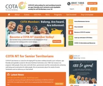 Cotant.org.au(Council on the Ageing Northern Territory) Screenshot