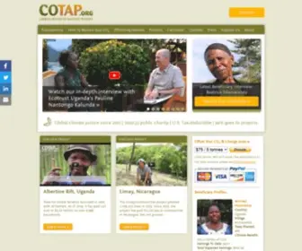 Cotap.com(Fight climate change and alleviate poverty with COTAP carbon offsets) Screenshot