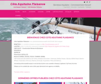 Coteaquitaineplaisance.fr(Concessionnaires Beneteau) Screenshot