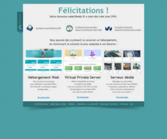 Coteclients.fr(OVHcloud accompagne votre évolution grâce au meilleur des infrastructures web) Screenshot