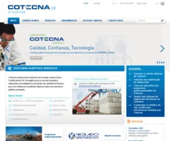 Cotecna.com.co(Al Servicio de la Confianza) Screenshot